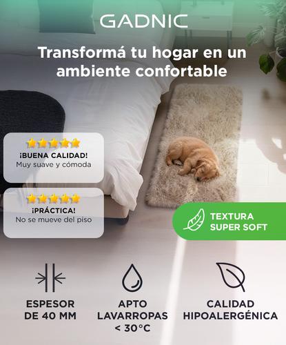 Alfombra 1x0,6 Mts Nórdica Living Gadnic Lavable Súper Soft - 1