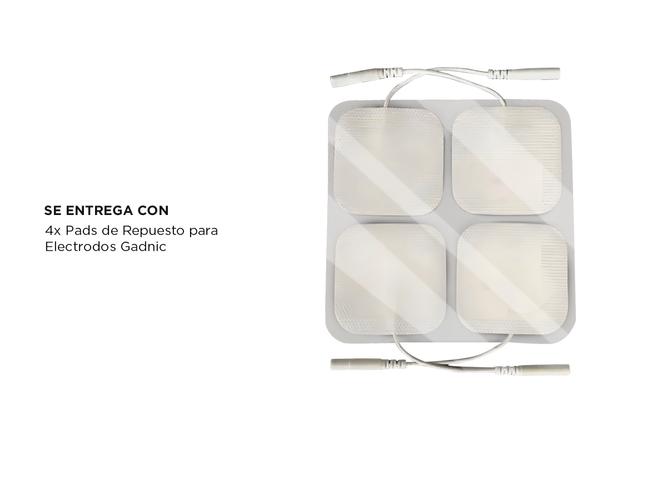 Kit x 4 Parches de Repuesto Electroestimulador Gadnic 5x5 Con Cable - 4