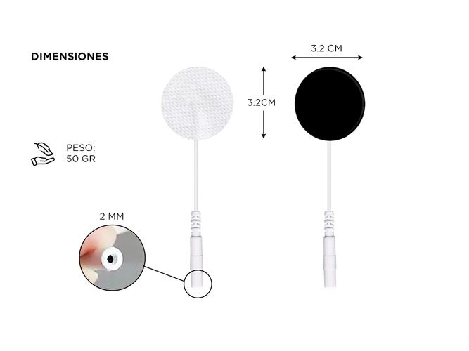 Repuestos Electrodos Gadnic Parches Circulares - 3