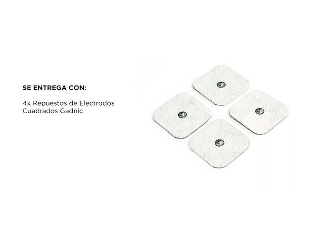 Repuestos Electrodos Gadnic Parches Cuadrados 4x4 cm Sin Cable - 4