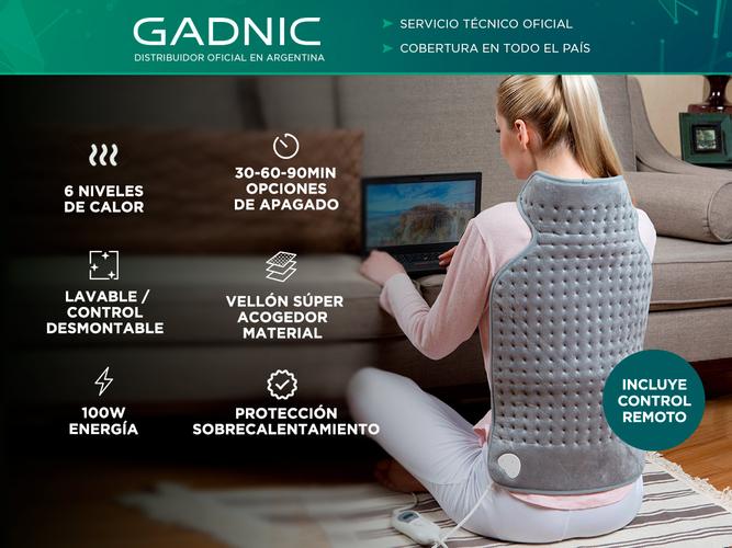 Almohadilla Térmica Eléctrica Gadnic ALM2231 6 Configuraciones De Calor indicador LCD  Usado - 1
