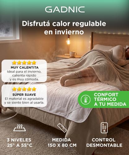 Manta Térmica Gadnic CalorCozy Eléctrica 1 Plaza Regulable 3 Niveles  - 1