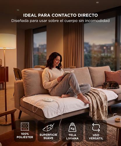 Manta Térmica Gadnic CalorCozy Eléctrica 1 Plaza Regulable 3 Niveles  - 3