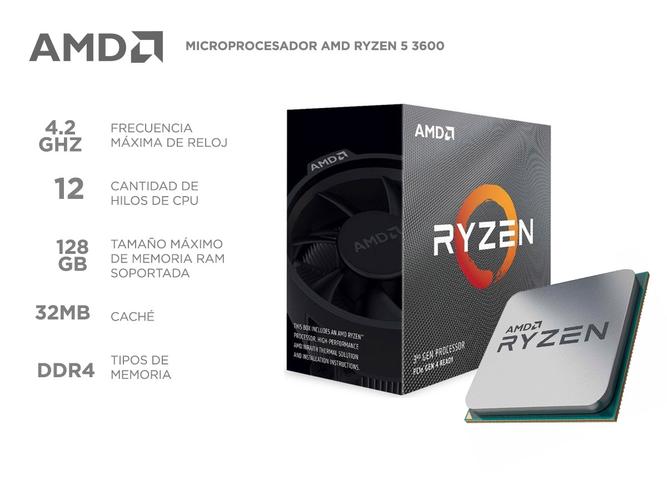 Microprocesador AMD Ryzen 5 3600 - 1