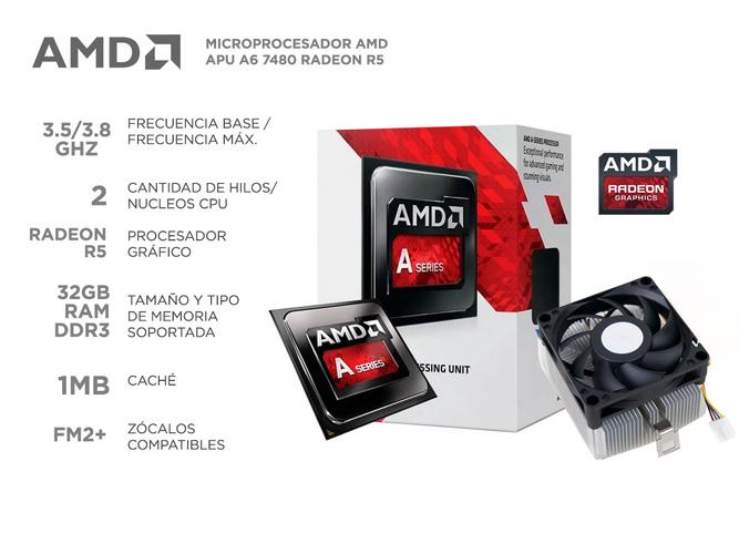Microprocesador AMD APU A6 7480 3.8Ghz Radeon R5 - 1