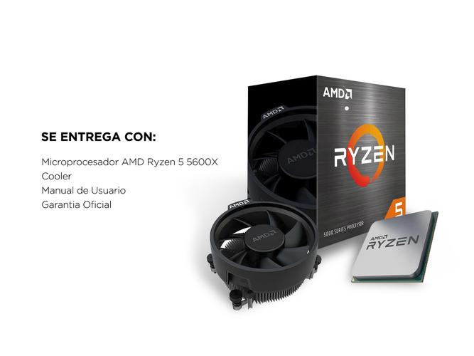 Microprocesador AMD Ryzen 5 5600X 4.6GHz AM4 6 Cores 12 Hilos Zen 3 - 4
