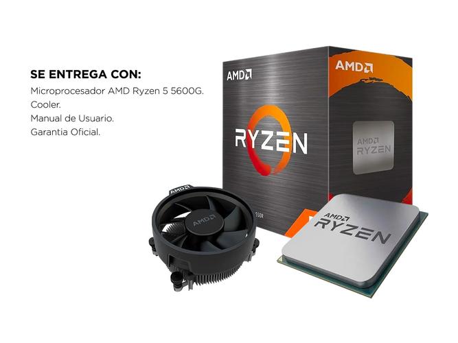Microprocesador AMD Ryzen 5 5600G 4.4 Ghz Six Core c/ video Radeon - 5