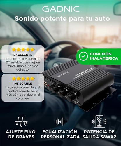 Amplificador Bluetooth Gadnic Potencia Para Auto - 1