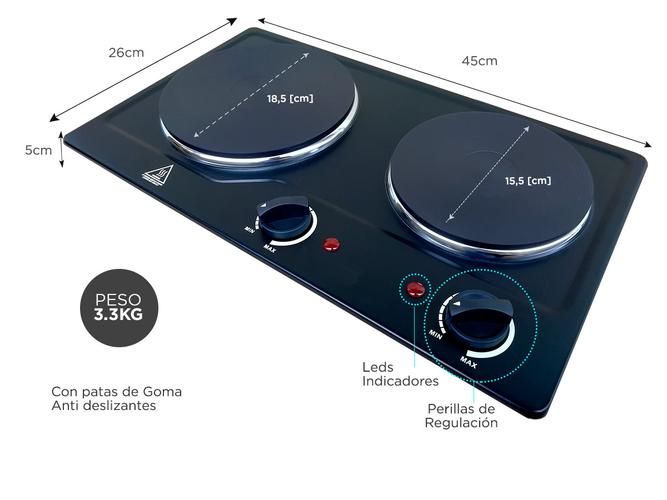 Anafe Eléctrico Gadnic AN2500 2500W - 4