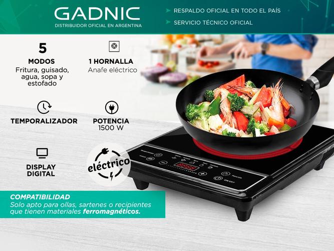 Anafe Eléctrico Cuk By Gadnic AV150 1 Hornalla 1500w Digital Timer - 1