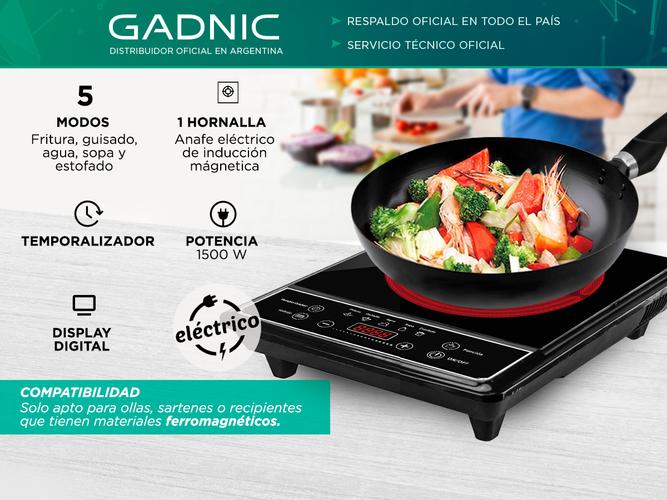 Anafe Eléctrico Cuk By Gadnic AV150 1 Hornalla 1500w Digital Timer - 1