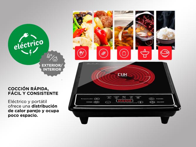 Anafe Eléctrico Cuk By Gadnic AV150 1 Hornalla 1500w Digital Timer - 2