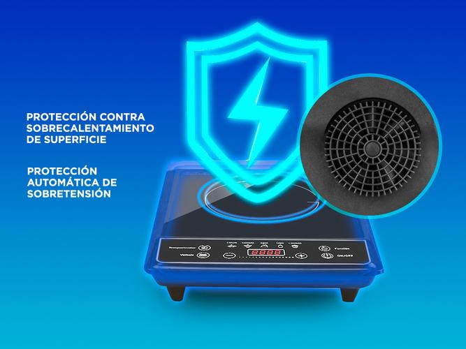 Anafe Eléctrico Cuk By Gadnic AV150 1 Hornalla 1500w Digital Timer - 3