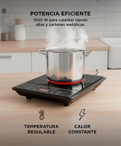 Anafe Eléctrico Cuk By Gadnic AV150 1 Hornalla 1500w Digital Timer - 2