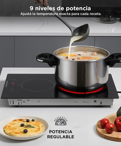 Anafe de Vitroceramico Gadnic con 2 Hornallas - 2