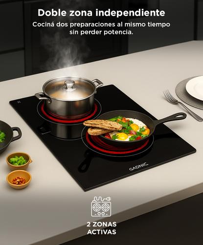 Anafe de Vitroceramico Gadnic con 2 Hornallas - 3