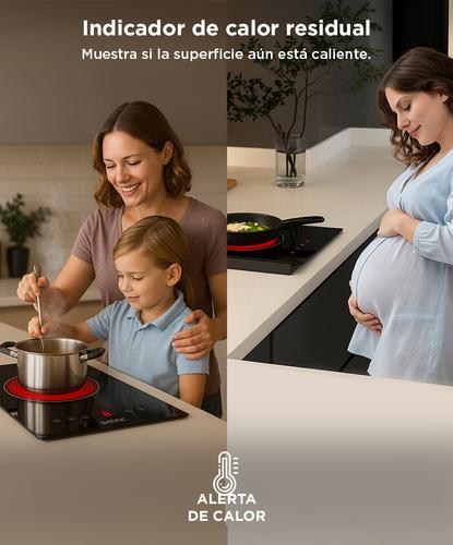 Anafe de Vitroceramico Gadnic con 2 Hornallas - 4