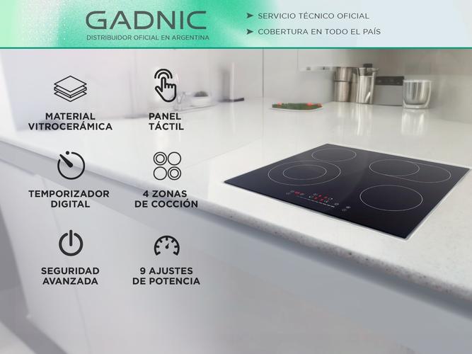 Anafe Vitroceramico Gadnic con 4 Hornallas - 1