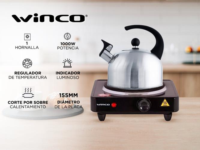 Anafe Electrico Winco W40 Hornalla Termostato 1000w  - 1