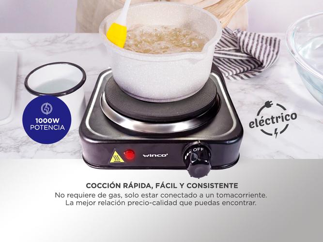 Anafe Electrico Winco W40 Hornalla Termostato 1000w  - 2