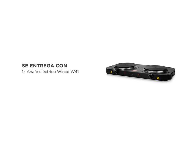 Anafe eléctrico Winco W41 Dos Hornallas Bajo Consumo - 4