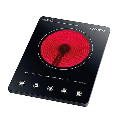 Anafe Winco Infrarrojo Vitroceramico W44 2000W Temporizador - 0