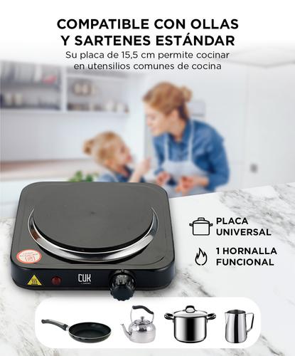 Anafe Eléctrico Cuk by Gadnic 1 Hornalla 1000W Usado - 2