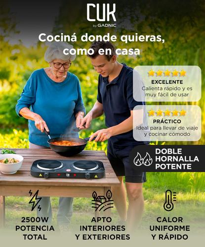 Anafe Eléctrico Cuk by Gadnic 2 Hornallas 2500W - 1