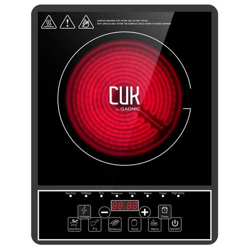 Anafe Vitrocerámico Cuk by Gadnic Eléctrico 1 Hornalla 1800W - 0