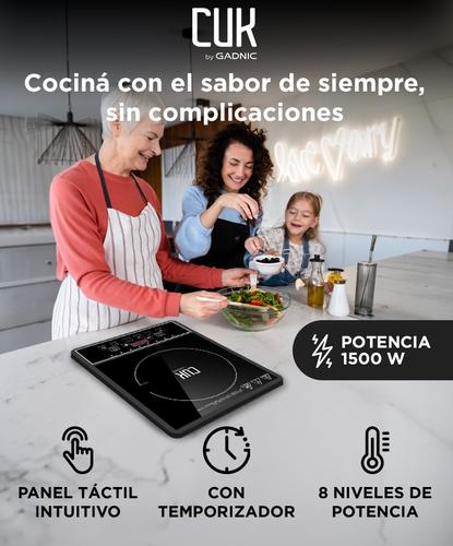 Anafe Vitrocerámico Cuk by Gadnic Eléctrico 1 Hornalla 1800W Usado - 1