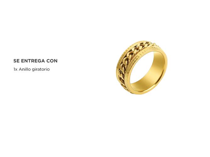 Anillo Titanio Giratorio Gadnic Anti Estrés Ansiedad - 5