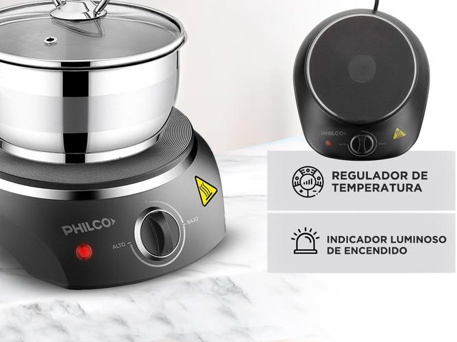 Anafe Eléctrico Philco 1 Hornalla Placa Antideslizante 1500W - 3