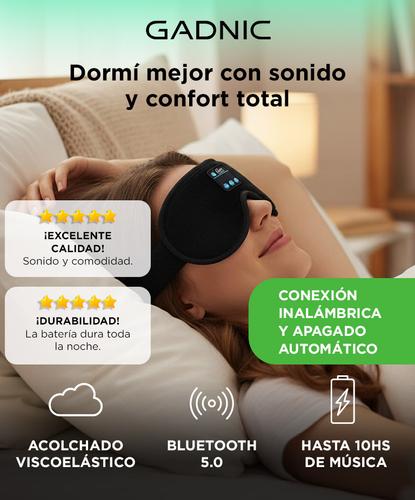 Auriculares Antifaz Para Dormir Gadnic AN2BT Refrigerante  - 1