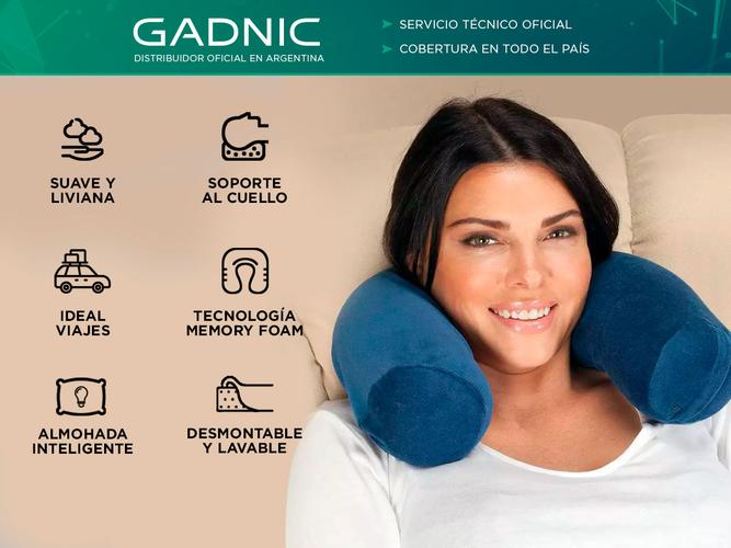 Almohada Inteligente De Cuello Gadnic Para Viaje Super Soft  - 1
