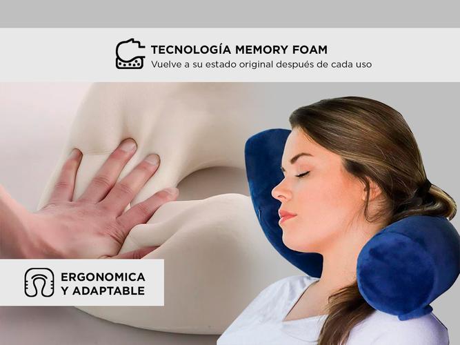 Almohada Inteligente De Cuello Gadnic Para Viaje Super Soft  - 2