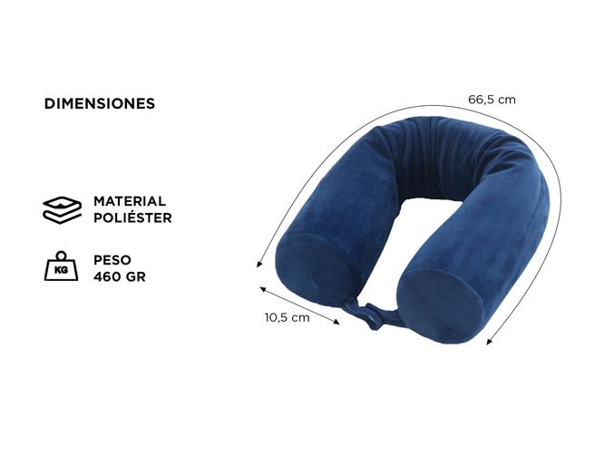 Almohada Inteligente De Cuello Gadnic Para Viaje Super Soft  - 4