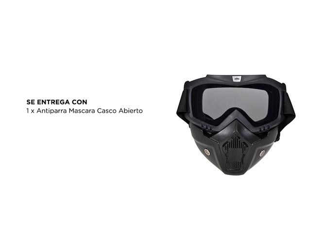 Antiparra Mascara Para Casco Abierto Gadnic - 5