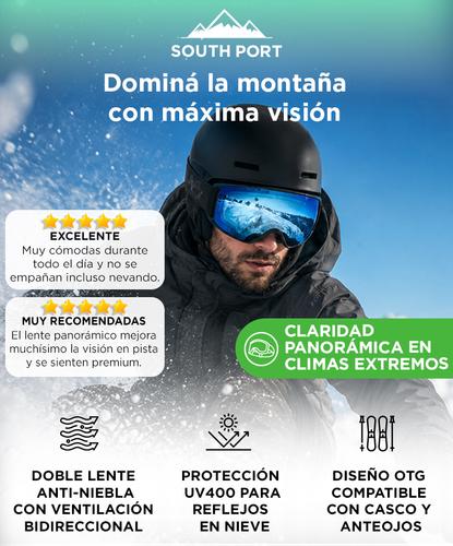 Antiparras SouthPort Ski Snowboard Sin Bordes - 1
