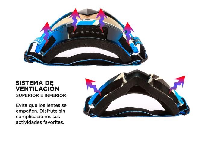 Antiparras UV Jie Polly Ski Snowboard Moto  - 5