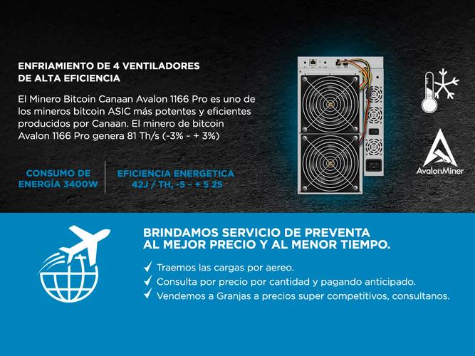 Kit x10 Unidades Minero Bitcoin Cannan Avalon Miner 1166 Pro - 81 Th/s BTC - 2