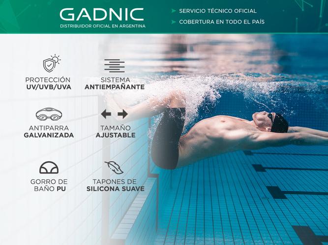 Kit de Natación Gadnic AMK-918 Antiparras Gorra Tapones - 1