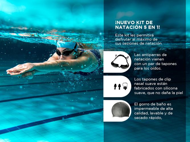 Kit de Natación Gadnic AMK-918 Antiparras Gorra Tapones - 2