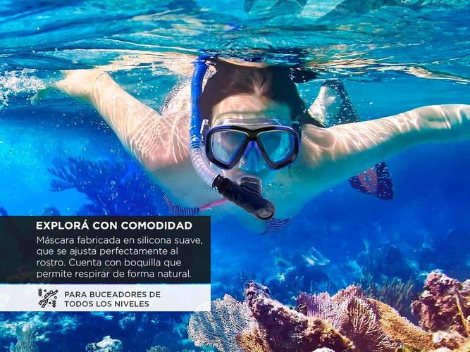 Máscara Respirador de Snorkel Gadnic Antiparra Para Bucear - 2