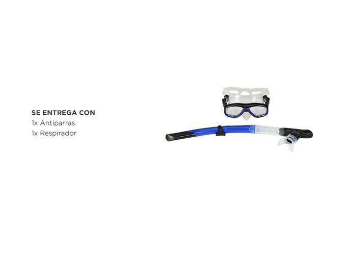 Máscara Respirador de Snorkel Gadnic Antiparra Para Bucear - 4