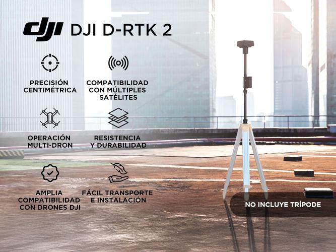 Estación móvil GNSS de alta precisión DJI D-RTK 2 - 1