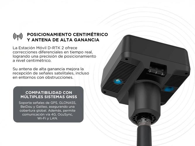 Estación móvil GNSS de alta precisión DJI D-RTK 2 - 2