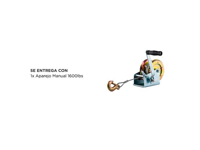 Aparejo Manual Gadnic Hasta 1600lbs Con Soga de Acero 10m - 4