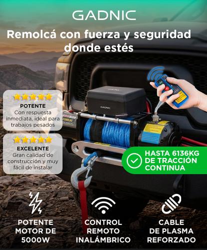 Malacate Eléctrico Gadnic 13500 LB 6136 Kg Control Remoto - 1
