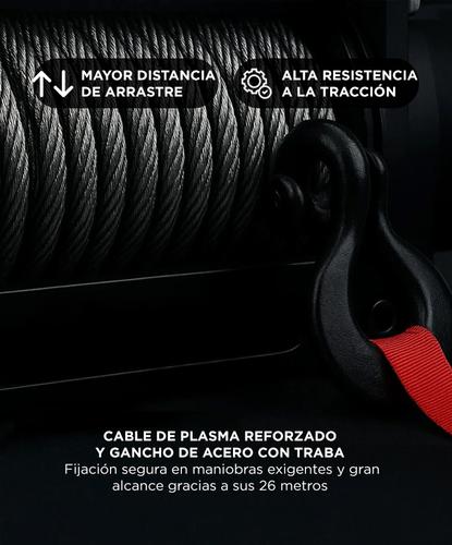 Malacate Eléctrico Gadnic 13500 LB 6136 Kg Control Remoto - 2