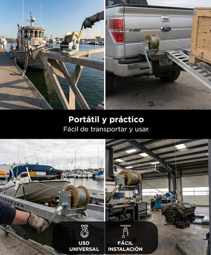 Malacate Manual Gadnic 600 LBS 272 Kg Cable 8 Metros - 4